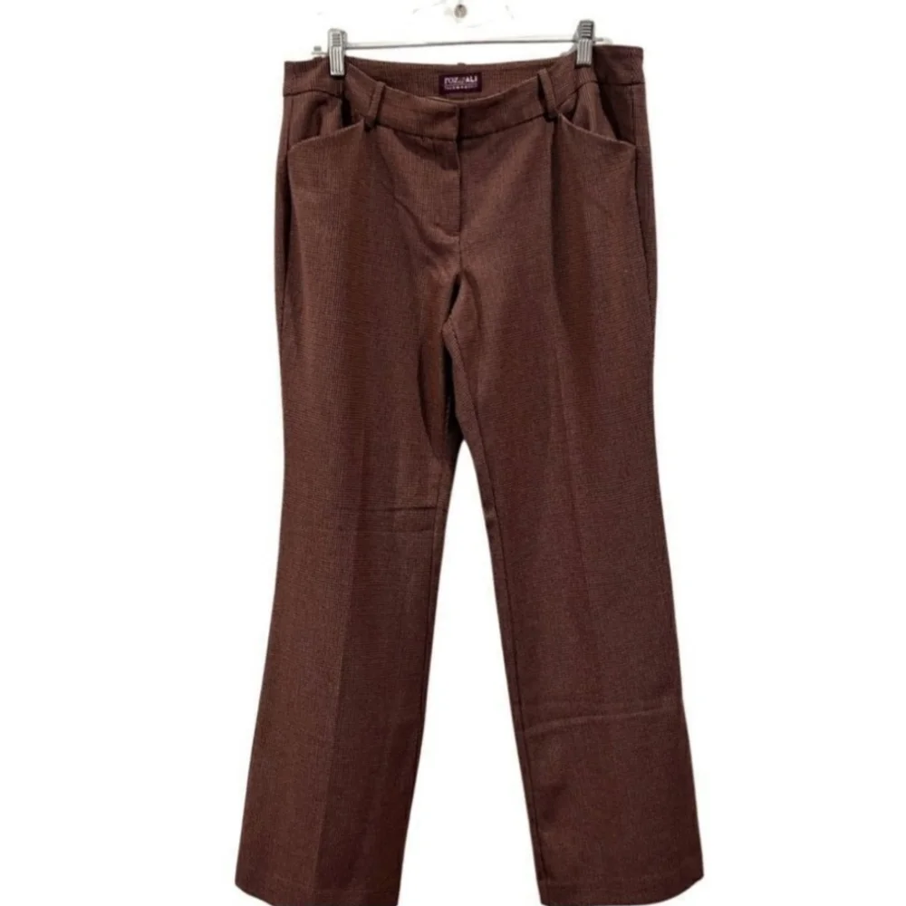 ❗️🤎❗️Roz & Ali Brown Wide Leg Pants✨️EUC✨️Sz 10R🤎❗️ - Picture 1 of 10
